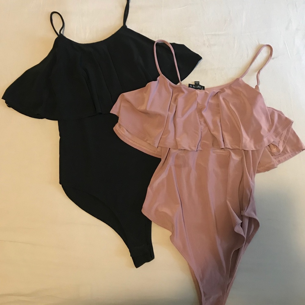 NWT BUNDLE (2) Timing Ruffle bodysuits